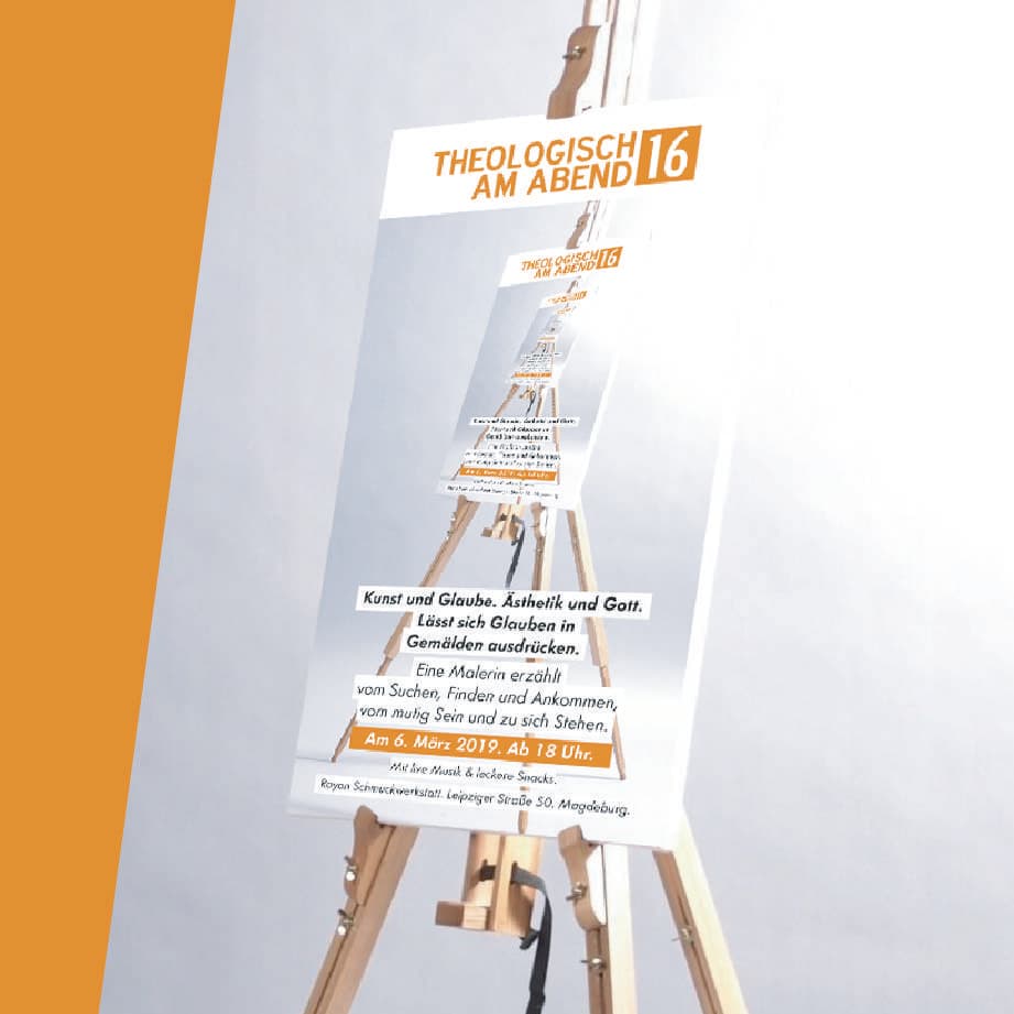 Flyer für Kunst und Glaube